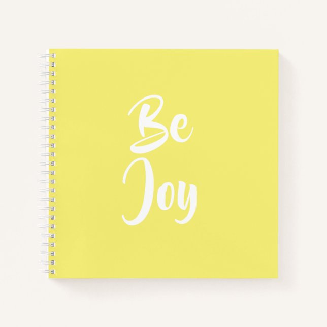 Soyez Joy Carnet jaune clair (Devant)