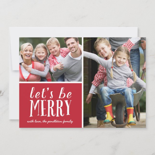 Soyez Joyeux | Carte photo de vacances (Devant)