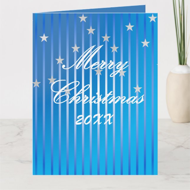 Soyez joyeux et brillante carte de voeux pliée (Devant)