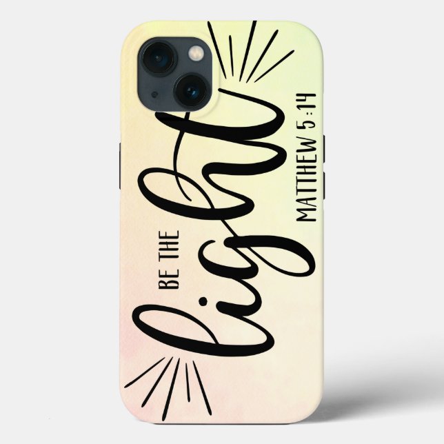 Soyez la Lumière Matthieu 5:14 Coque-Mate coque ip (Verso)