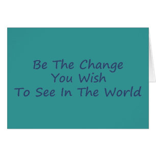 Soyez le bleu du changement