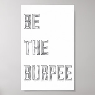 Soyez le Burpee - affiche verticale