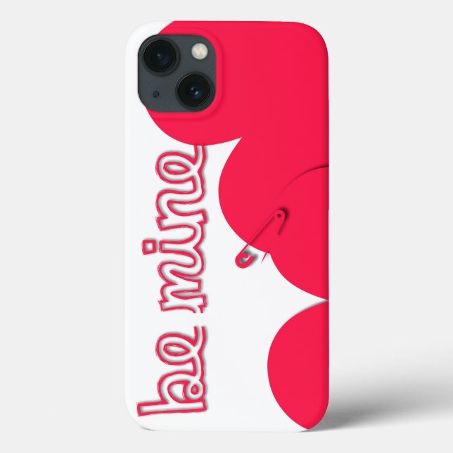 Soyez le coque iphone moderne de la Saint Valentin (Verso)