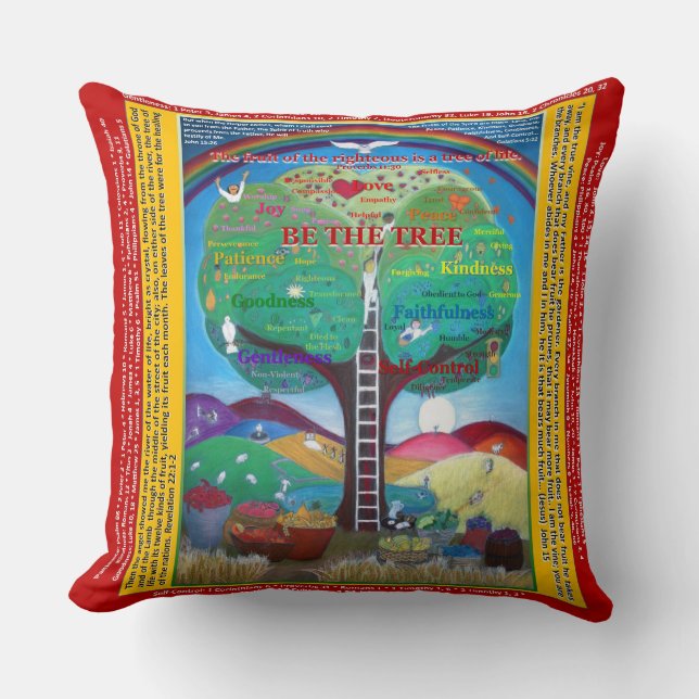 Soyez le coussin d'arbre - fruits du Saint-Esprit (Recto)