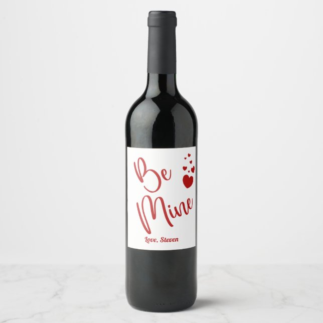Soyez le Étiquette de vin de la Saint-Valentin (Devant)