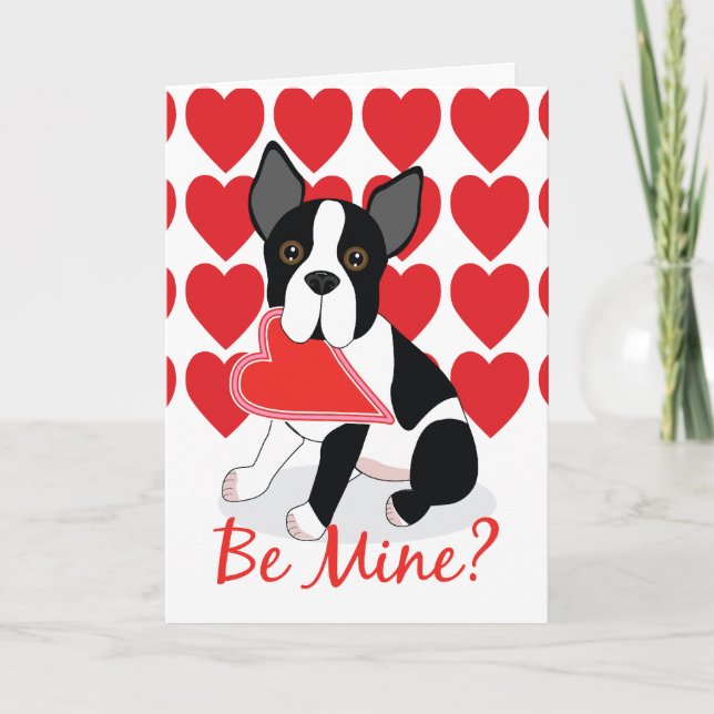 Soyez le mien ? Carte de Saint-Valentin de Boston (Devant)