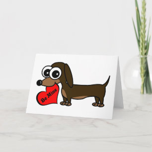 Soyez le mien carte mignonne de Saint-Valentin de