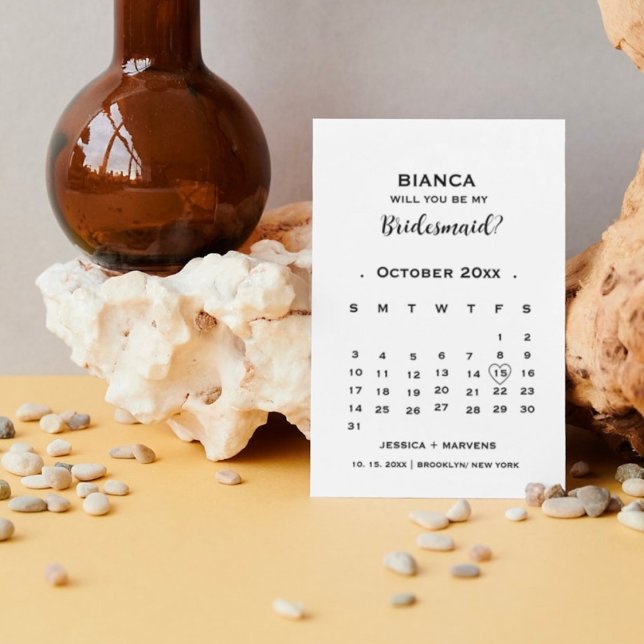 Soyez ma bonne carte de proposition de calendrier  (Créateur téléchargé)