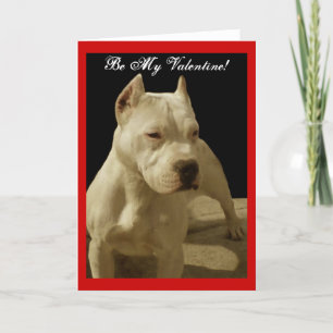 Soyez ma carte de voeux de pitbull de Valentine