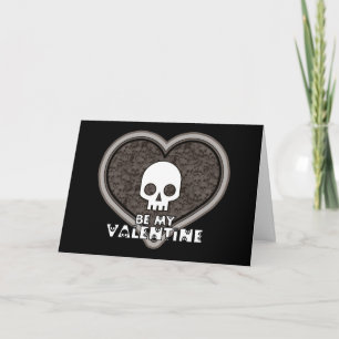 Soyez ma carte de voeux punk mignonne de crâne de