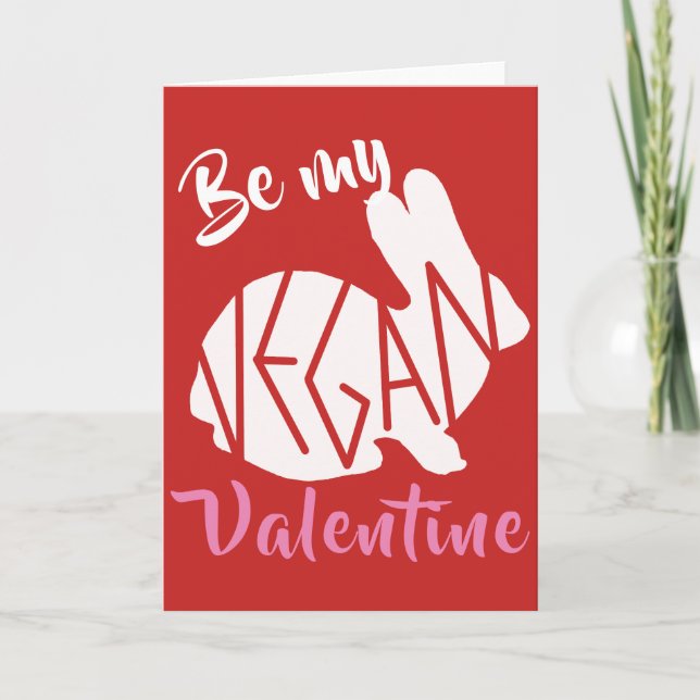 Soyez ma carte végétalienne de Valentine (Devant)