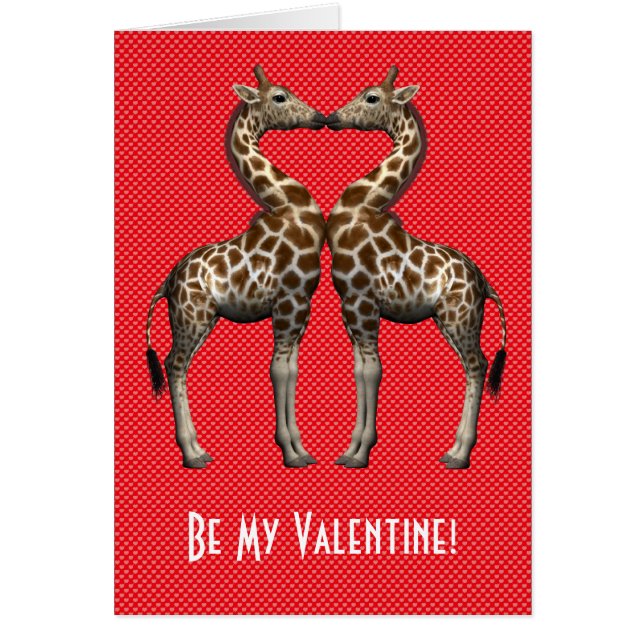 Soyez mes Giraffes de Saint-Valentin (Devant)