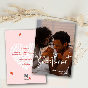 Soyez mon amour Script Valentine Carte photo