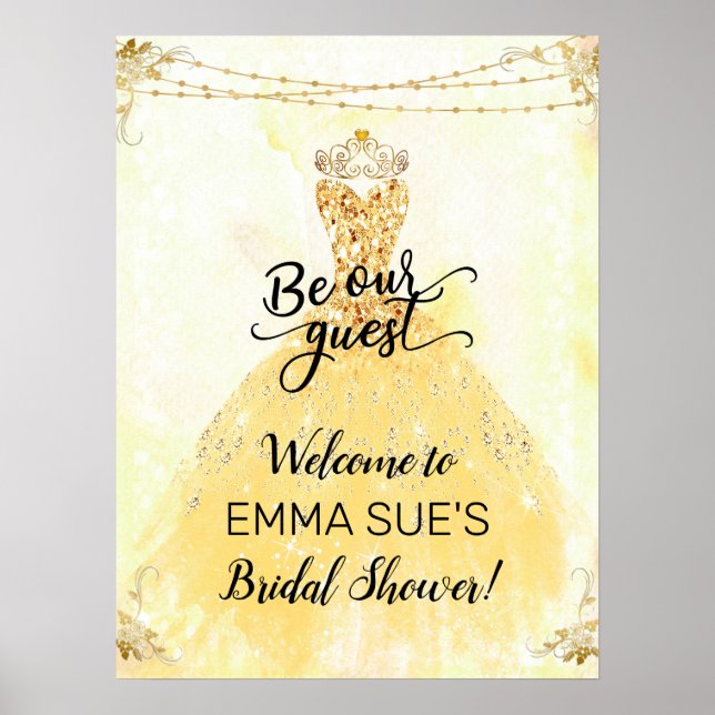 Soyez notre Affiche de bienvenue d'Fête des mariée (Devant)