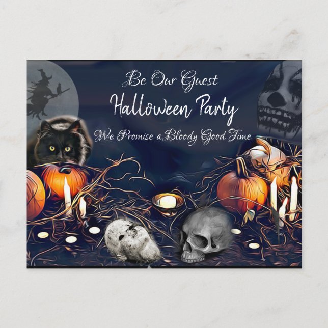 Soyez Notre Invité, Éffrayants Invitations de la f (Devant)