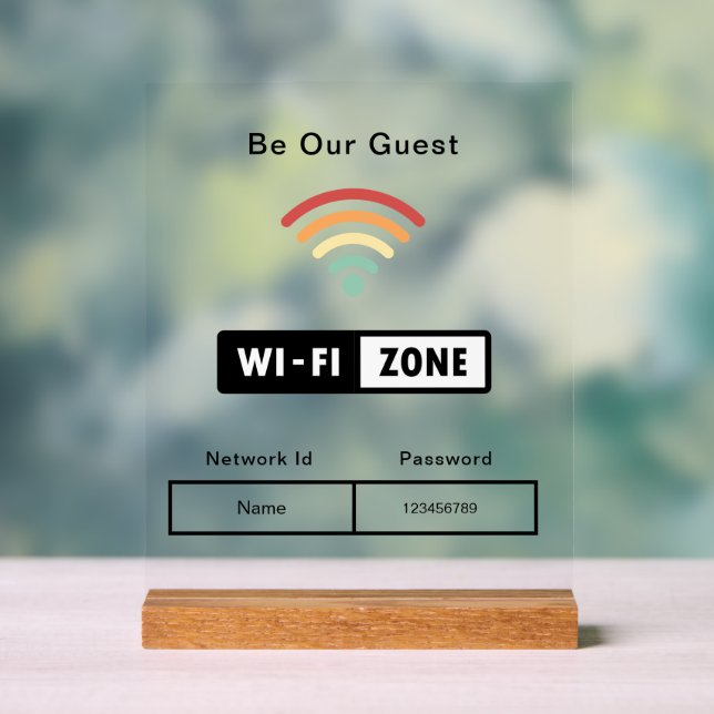 Soyez notre Mariage invité WIFI Information Mot de (Neutre)