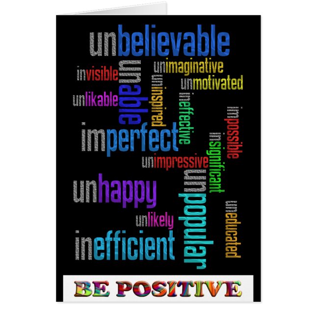 Soyez positif (Devant)