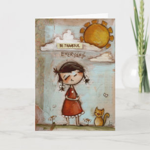 Soyez reconnaissant chaque jour - Carte de voeux