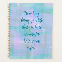 Soyez si occupé Blue Boho Planner