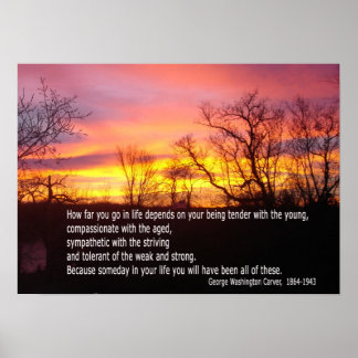 Soyez tendre avec le jeune poster