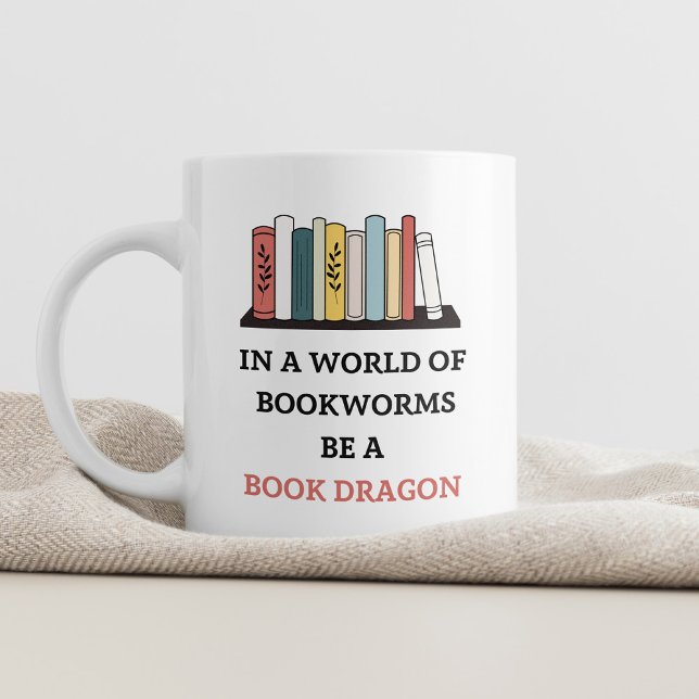 Soyez un livre Dragon Mug Amateur de livre Cadeau (Créateur téléchargé)