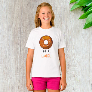 Soyez Un T-Shirt De Nourriture Ronde Bagel