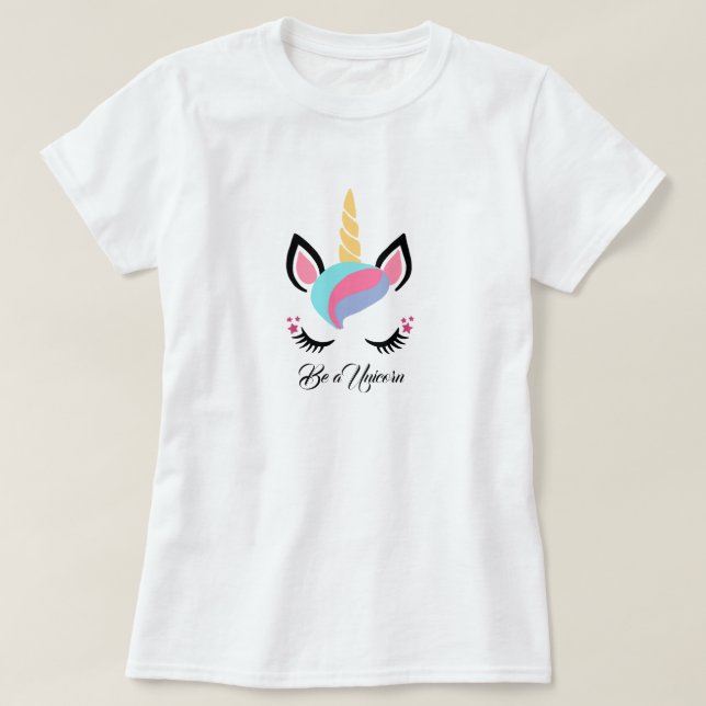 Soyez un T-shirt Unicorne (Design devant)