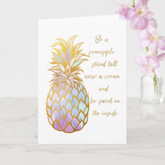Soyez une carte de voeux d'ananas (Orchidée)
