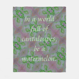 Soyez une couverture en polaire de pastèque