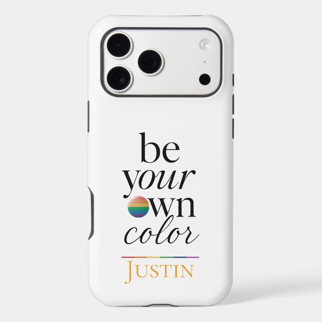 Soyez votre propre couleur, déclaration de typogra (Verso)