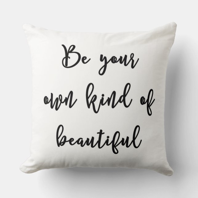 Soyez votre propre genre de beau coussin (Recto)