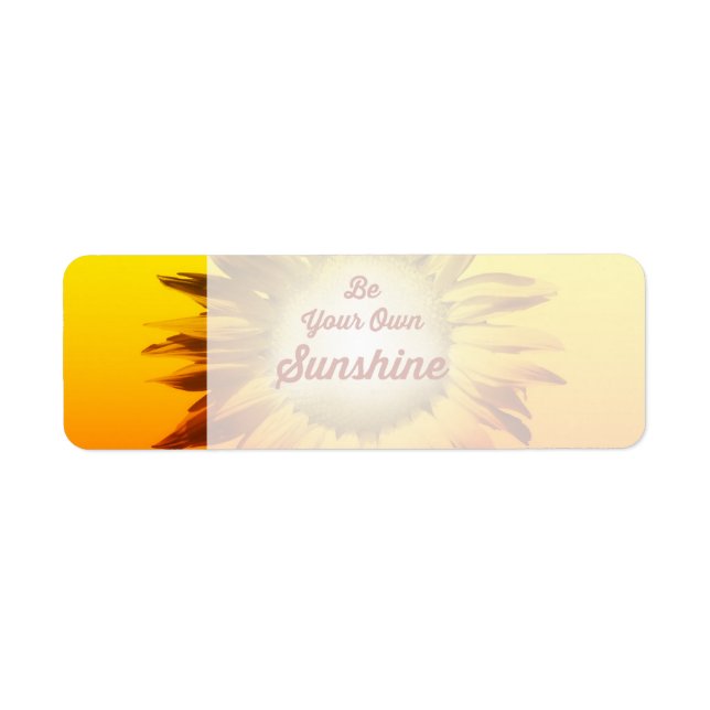 Soyez votre propre Sunshine tournesol rouge jaune  (Devant)