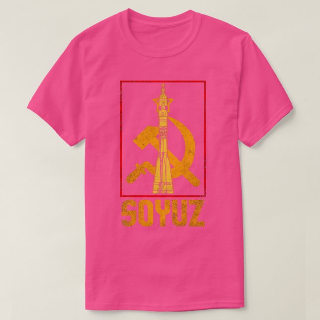 Soyuz Rocket Soviet Union 3 T-Shirt (Design Front)