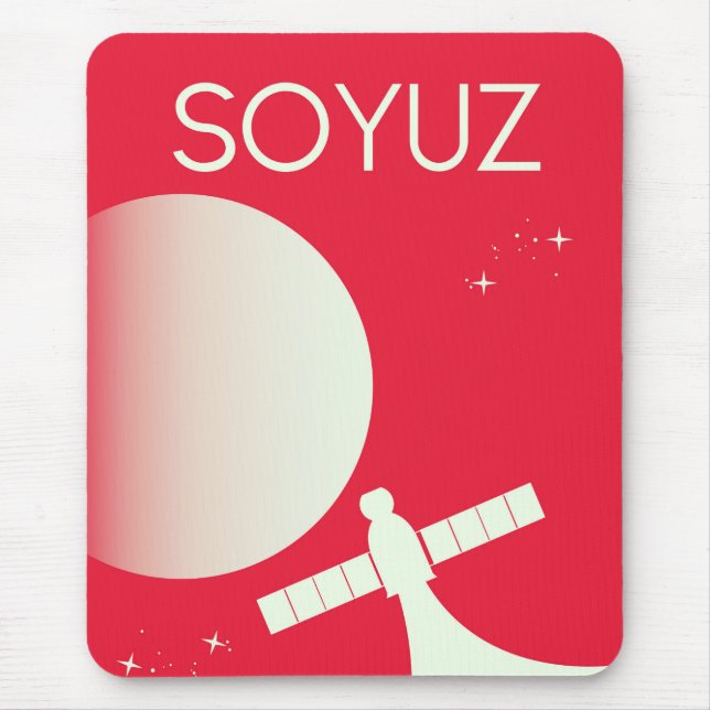 Soyuz Space Art poster Mouse Pad (Front)