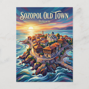 Sozopol Old Town Bulgaria Postcard