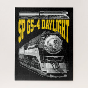 SP GS-4 Daylight Steam Locomotive. 4449 Train Jigsaw Puzzle