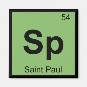 Sp - Saint Paul Minnesota Chemistry Periodic Table Magnet