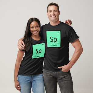 Sp - Shot Put Track and Field Chemistry Symbol T-Shirt