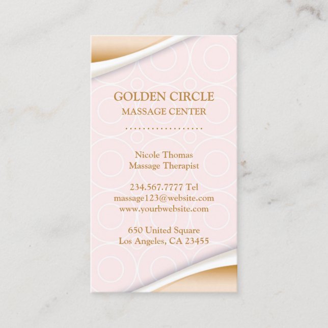 Spa and Beauty Business Card (Front)