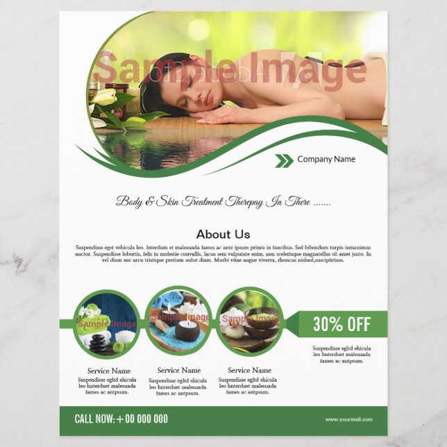 Spa and Beauty Salon Flyer (Front)