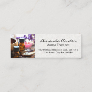 Spa and Body Care   Japanese Textured Paper Mini Business Card