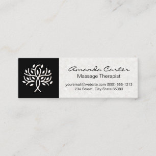 Spa and Body Care   Japanese Textured Paper Mini Business Card
