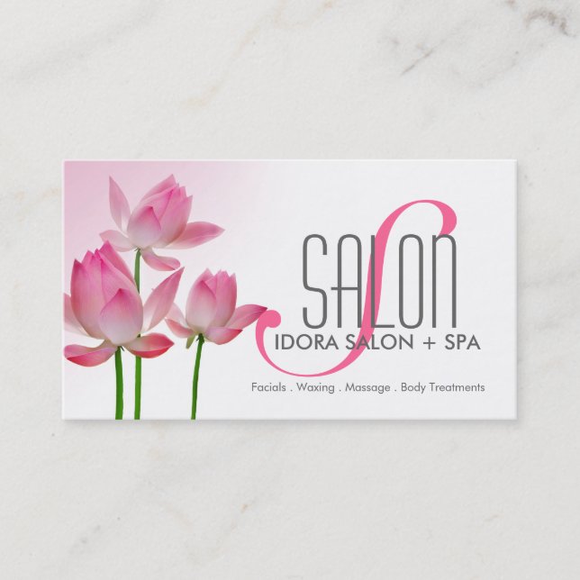 Spa and Massage Business Card Template (Front)
