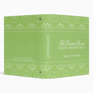 Spa and Salon Appointment Book Binder