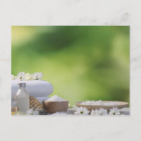 Spa and Wellness Utensils in a tropical garden