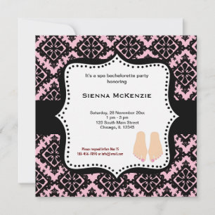 Spa Bachelorette Party Invitation