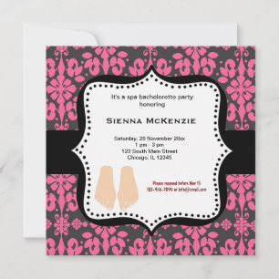 Spa Bachelorette Party Invitation