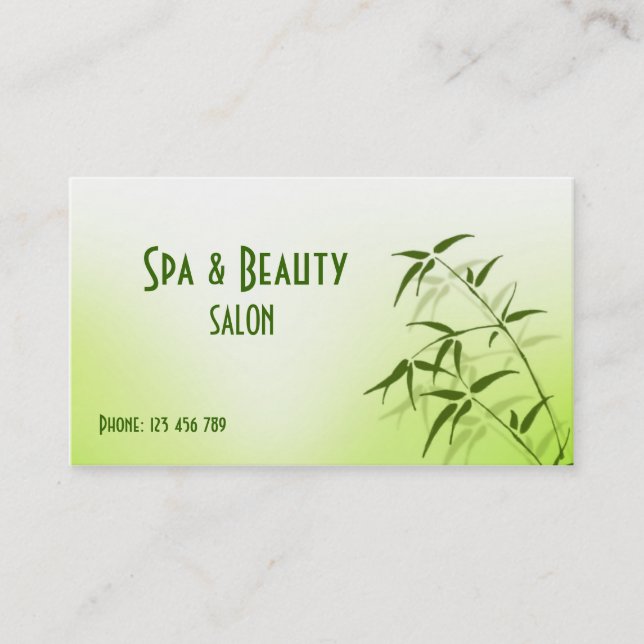 Spa & Beauty Business Card (Front)