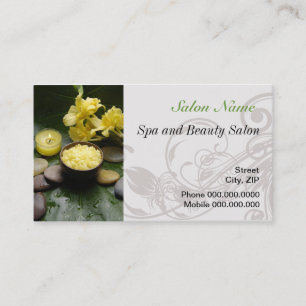 Spa beauty massage wellness Salon Business Card