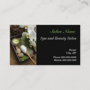 Spa beauty massage wellness Salon Business Card